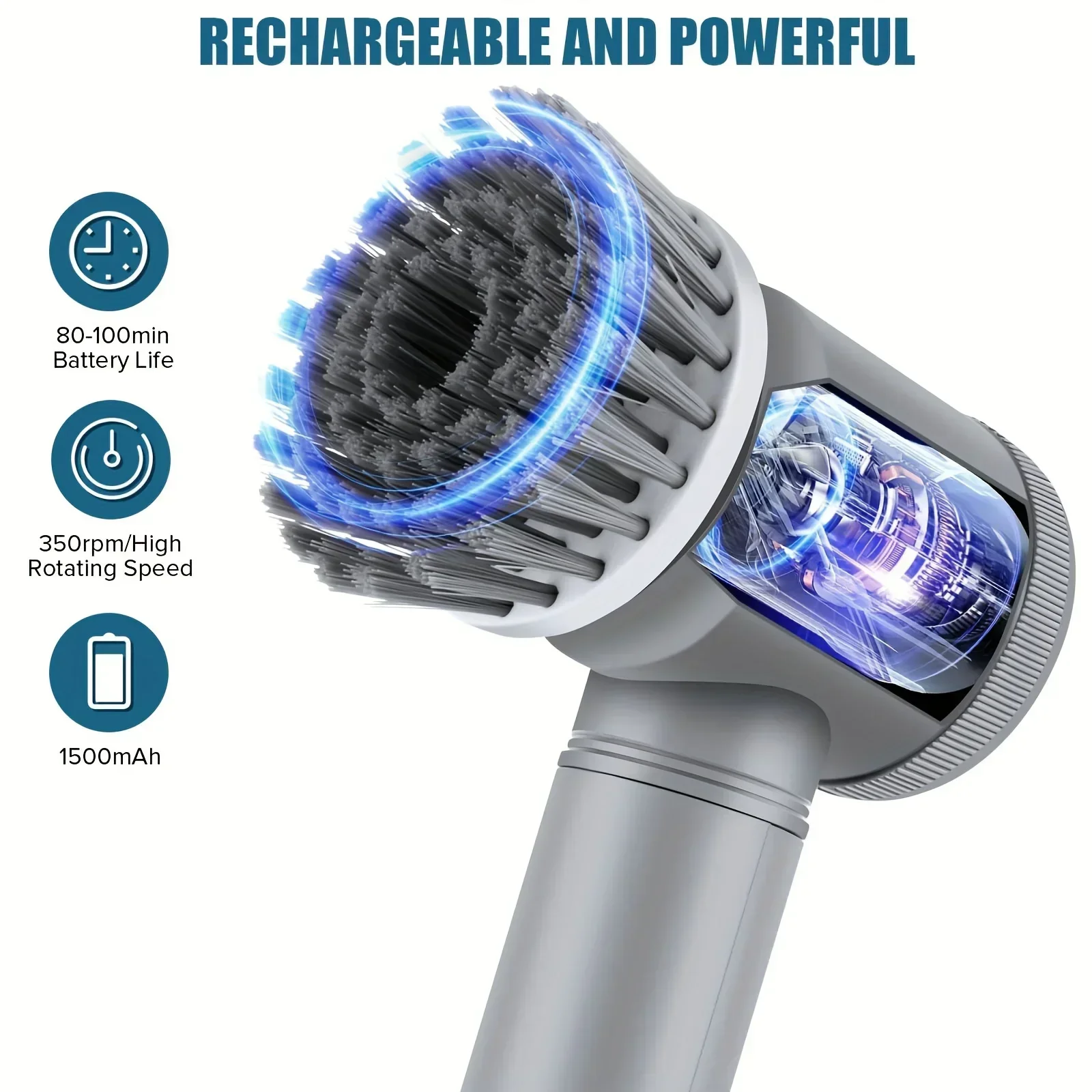 Ultimate Cordless Power Scrubber in Bathroom